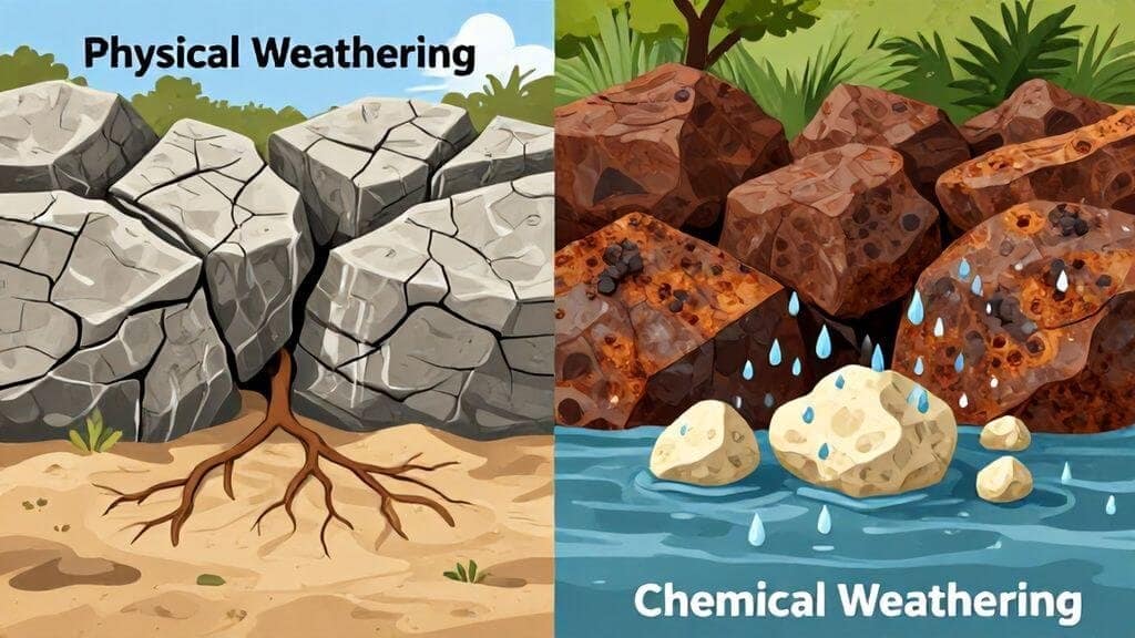 Physical vs Chemical Weathering