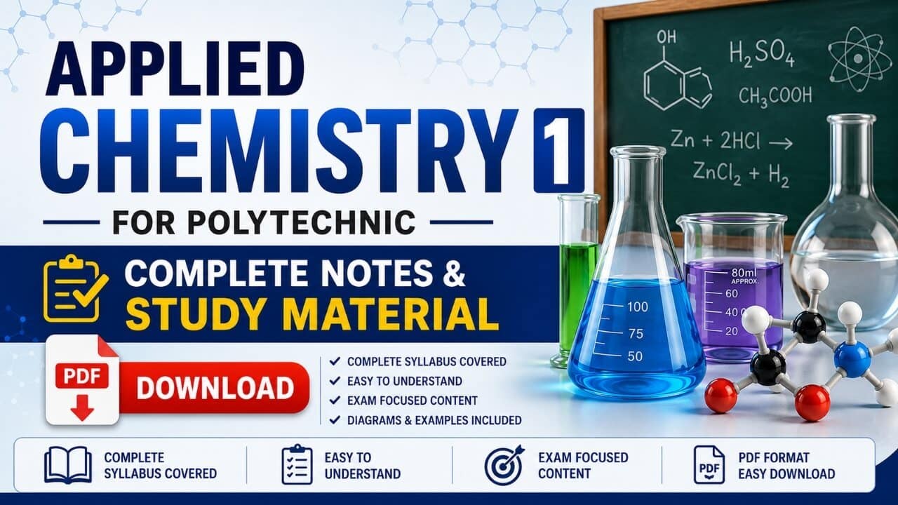 Applied Chemistry 1 for Polytechnic PDF Download