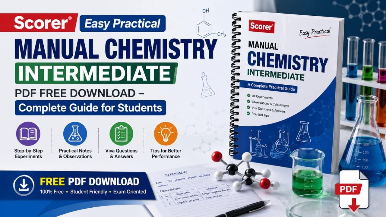 Scorer Easy Practical Manual Chemistry Intermediate PDF Free Download