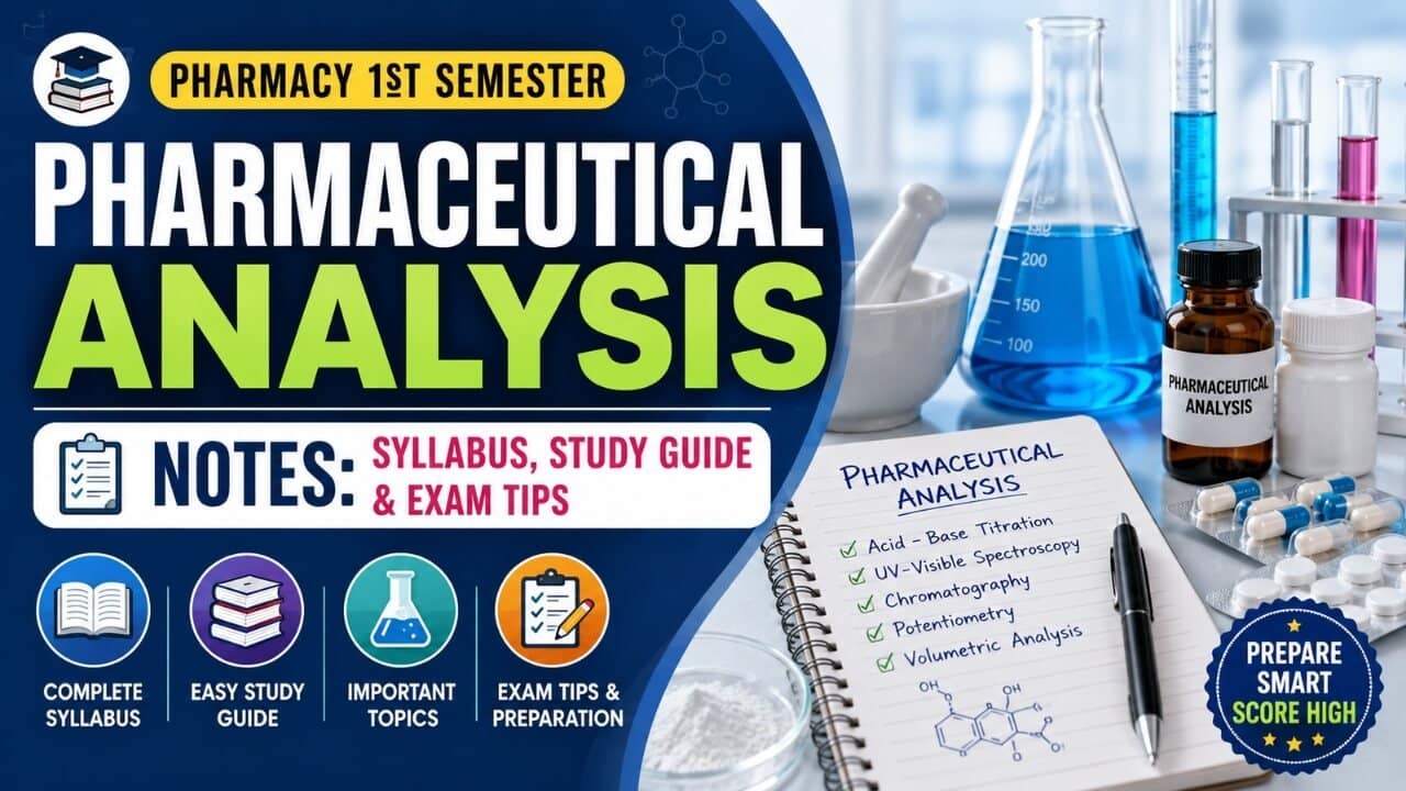 Pharmaceutical Analysis 1st Semester Notes